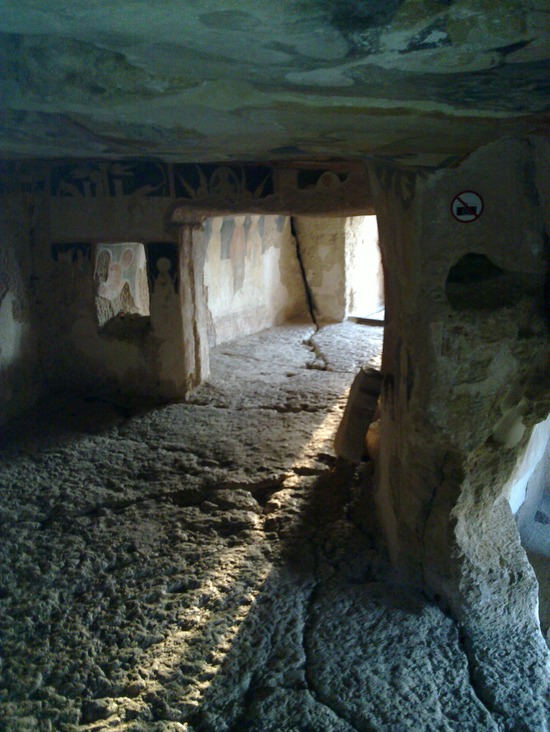 Inside one of the Rock Churches