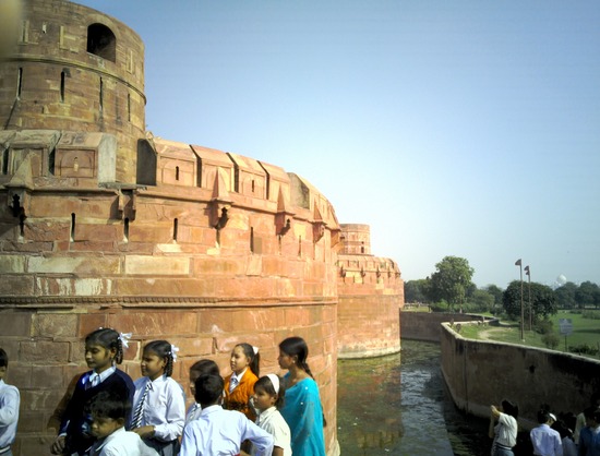 Walls of Agra Fort