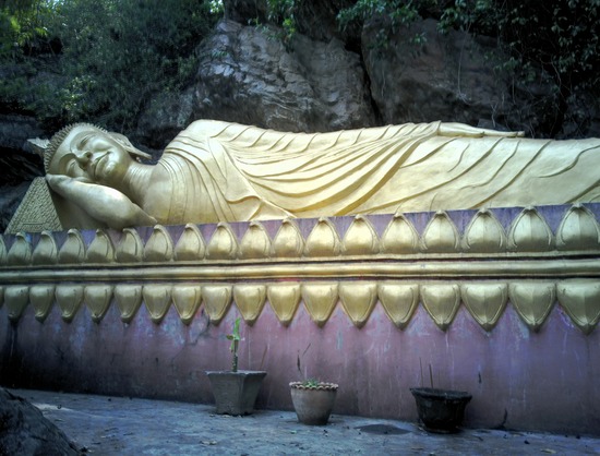 Buddha reclines