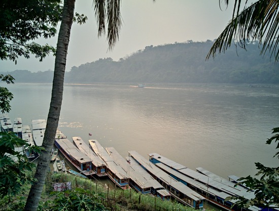 River boats on the Mekong