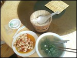 Restaurant meal (12 yuan = US $1.80)